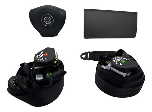 Kit Airbag Volkswagen Saveiro Cross G6 Preto