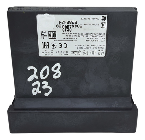 Módulo Central Iluminação Peugeot 208 2021 A 2025