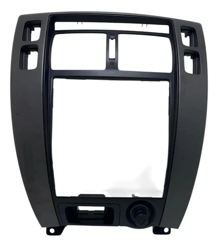 Moldura Central Painel Hyundai Tucson 2008 A 2016 Ar Digital Cinza-escuro