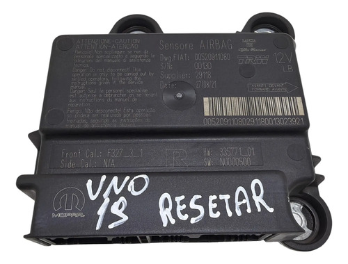 Módulo Airbag Fiat Uno 2017 A 2021 Resetar R