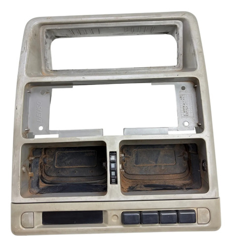 Moldura Central Painel Fiat Uno 2003 A 2009 Cinza
