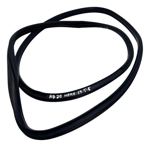 Borracha Carroceria Traseira Esquerda Hb20 Hatch 2013 A 2019 Preto