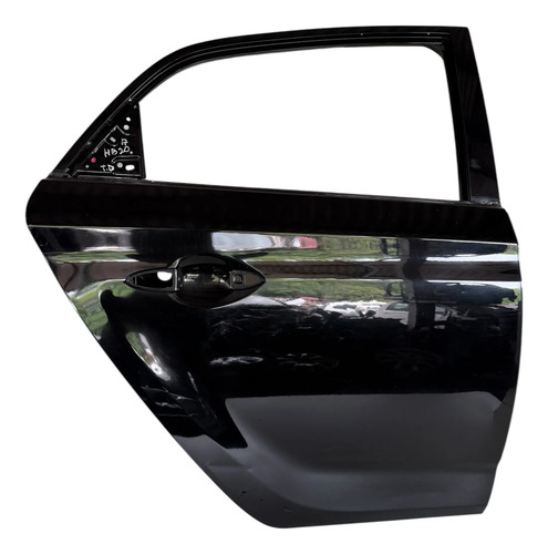 Porta Traseira Direita Hyundai Hb20 Hatch 2013 A 2019 Traseira Direito Preto