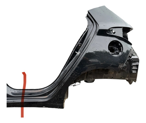 Lateral Traseira Esquerda Hyundai Hb20 Hatch 2013 A 2019 Preto