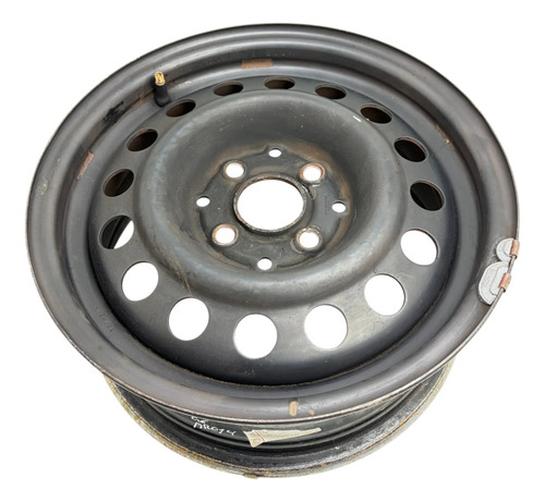 Roda Ferro Aro 14 Vw Gol Saveiro G5 G6 G7 G8 Preto