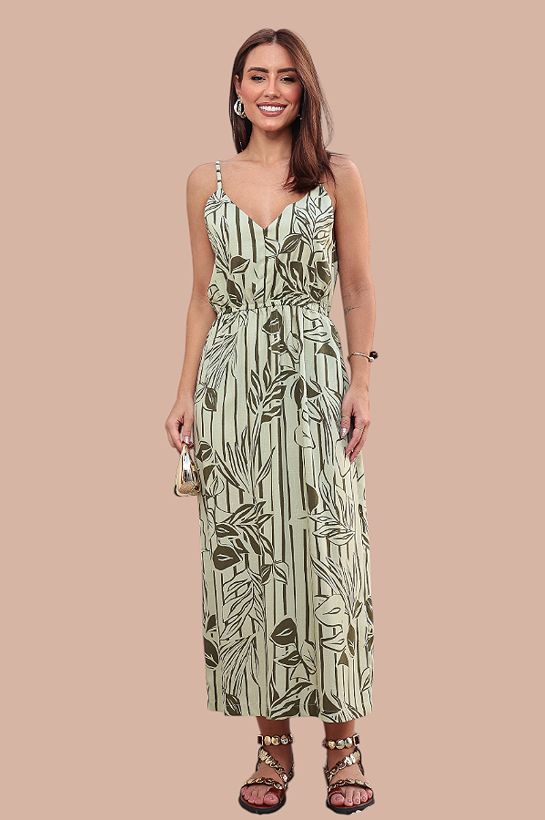 VESTIDO BOSSA ESTAMPA JARDIM ATLÂNTICO