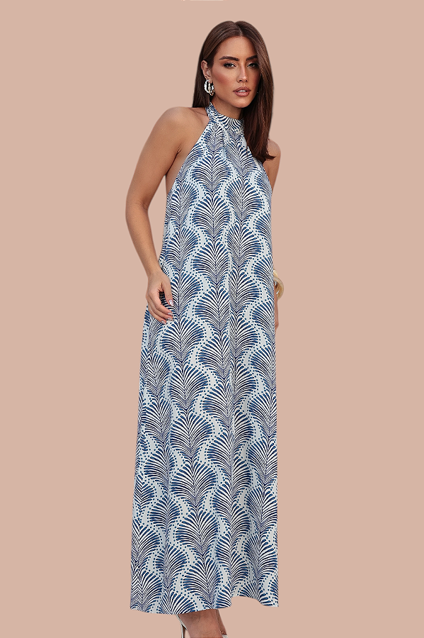 VESTIDO JOÁ ESTAMPA CONCHAS