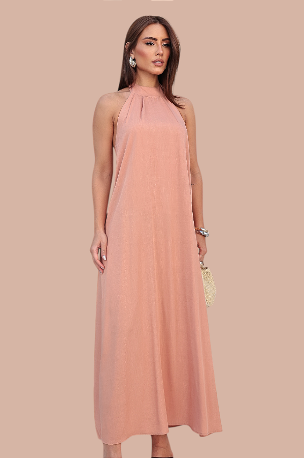 VESTIDO JOÁ COR AREIA SOLAR