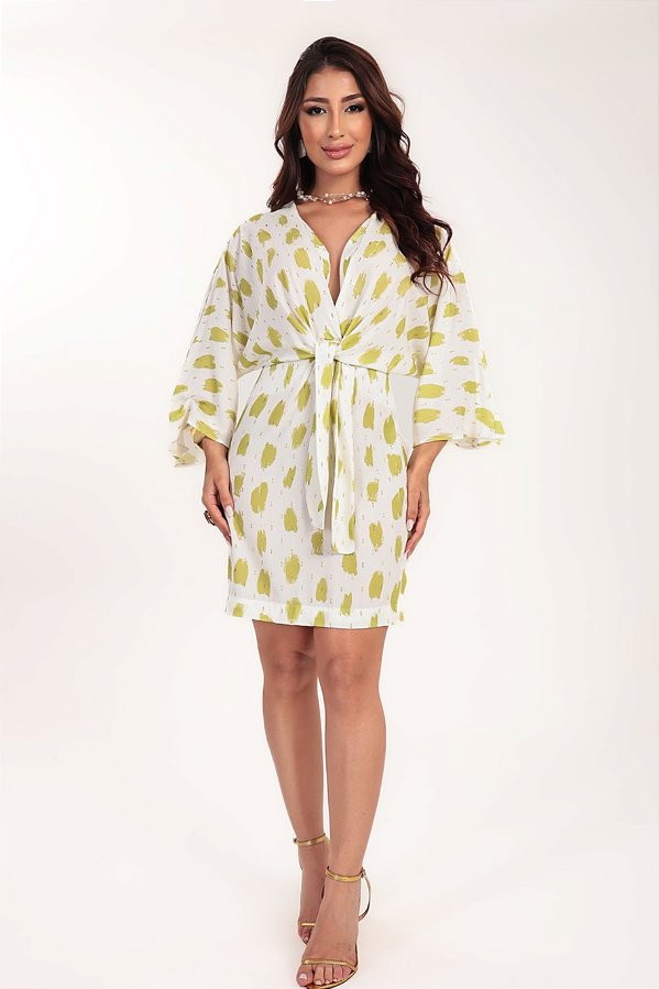 Vestido curto Isla estampa Toscana