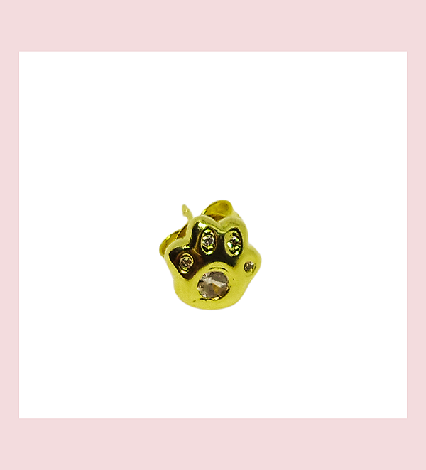 Brinco Patinha Banhado a ouro 18k
