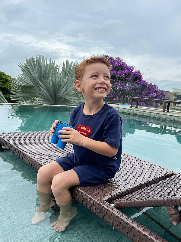 Camiseta Manga curta com Shorts - Super Hérois