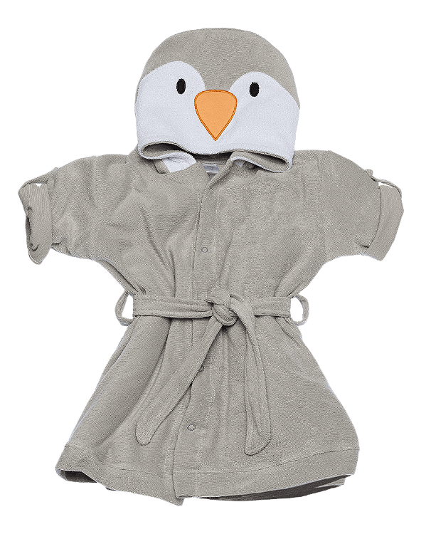 Roupão Atoalhado Baby Pinguim