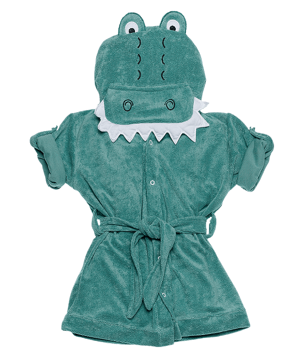 Roupão Atoalhado Baby Jacaré