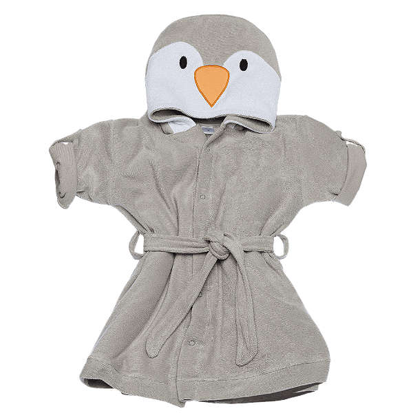 Roupão Atoalhado Kids Pinguim