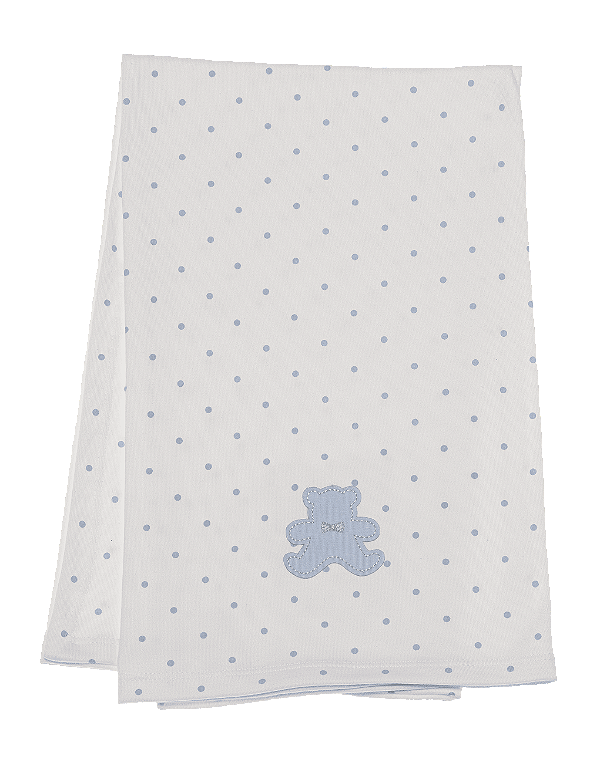 Cueiro de Suedine Estampado - Poá Urso