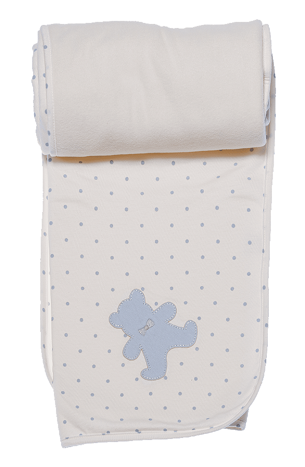 Manta Dupla de Suedine Estampado - Poá Urso