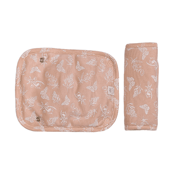 Protetor para Cinto de Segurança Algodão - Borboletas