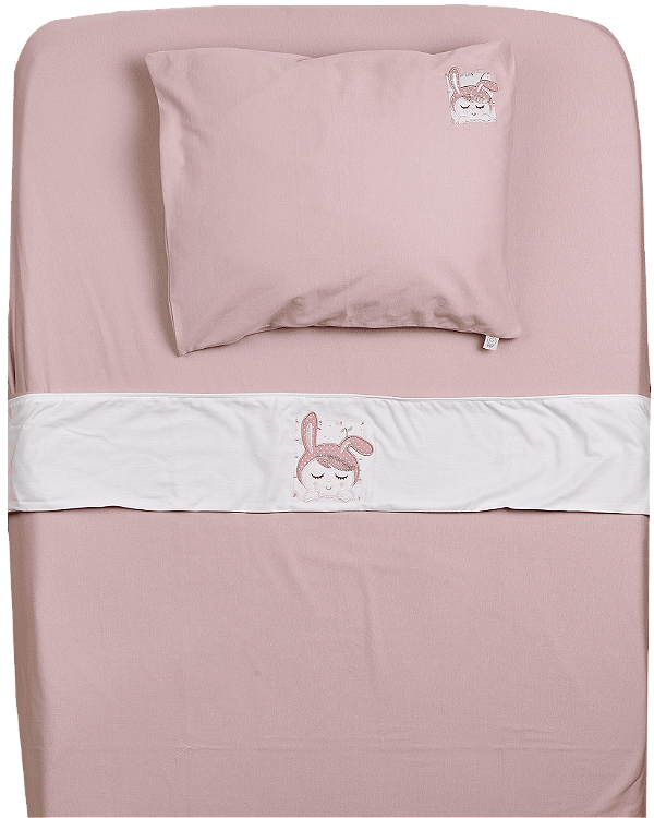 Lençol de Mini Berço Malha - Boneca