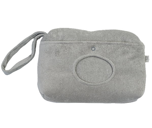 Necessaire Porta Lenço Umedecido - Atoalhado Cinza