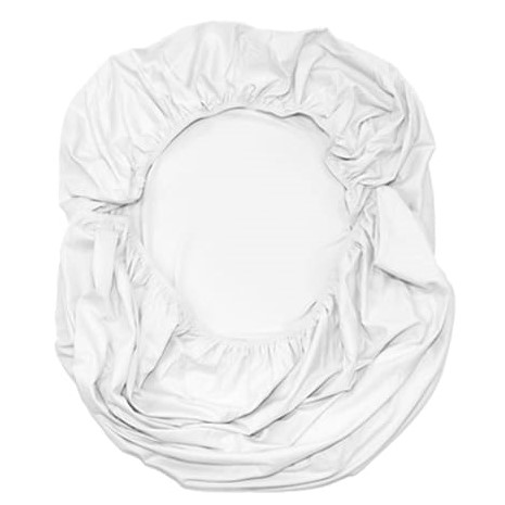 Lençol de Baixo Malha com Elástico Mini Berço - Branco