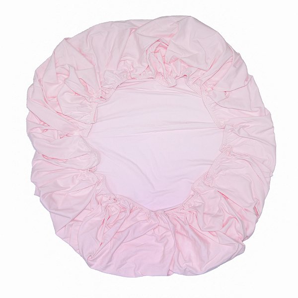 Lençol de Baixo Malha com Elástico- BERÇO - Rosa