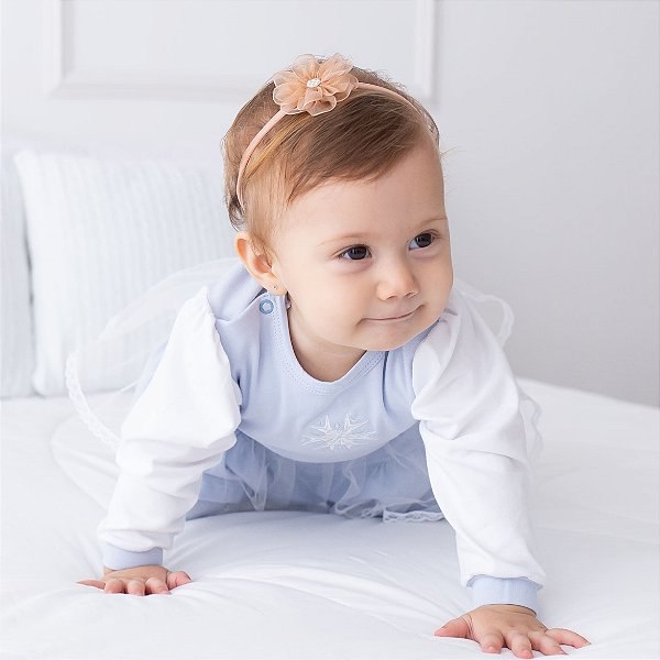 Conj. Body Manga Longa com Calça PRINCESAS - Frozen