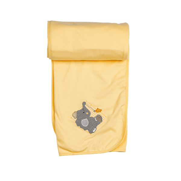 Manta Dupla de Suedine Colorido - Elefante