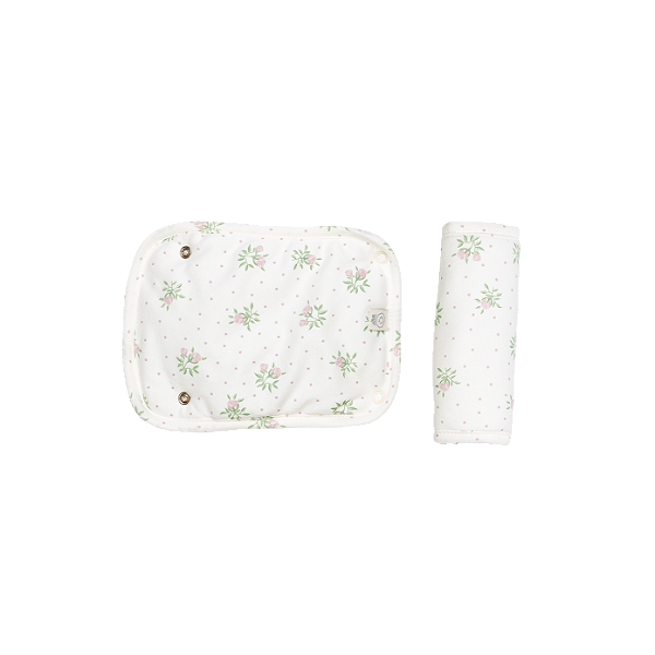 Protetor para Cinto de Segurança Algodão - Rosas Poá