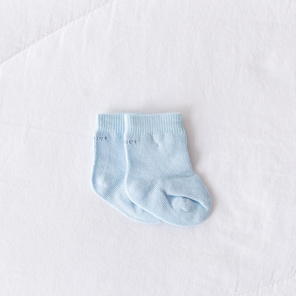 Meia Puket - 0 a 4 meses - Azul