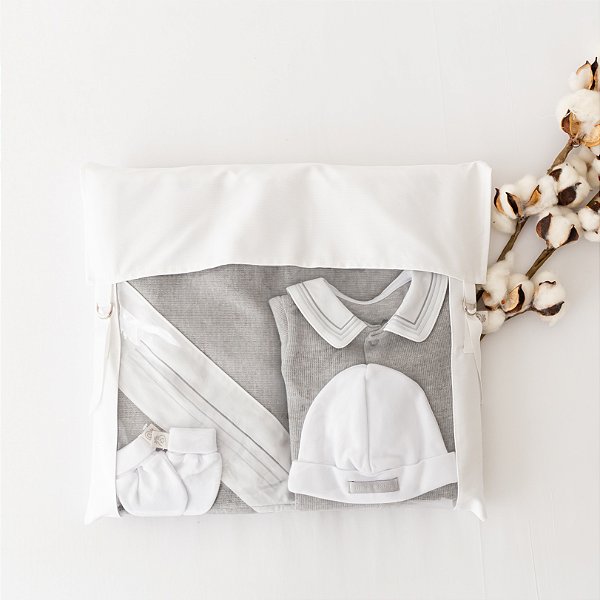 Saco Organizador Maternidade Plástico  1 peça - Branco