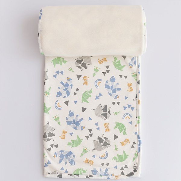 Manta Cobertor Microsoft com Malha - Origami