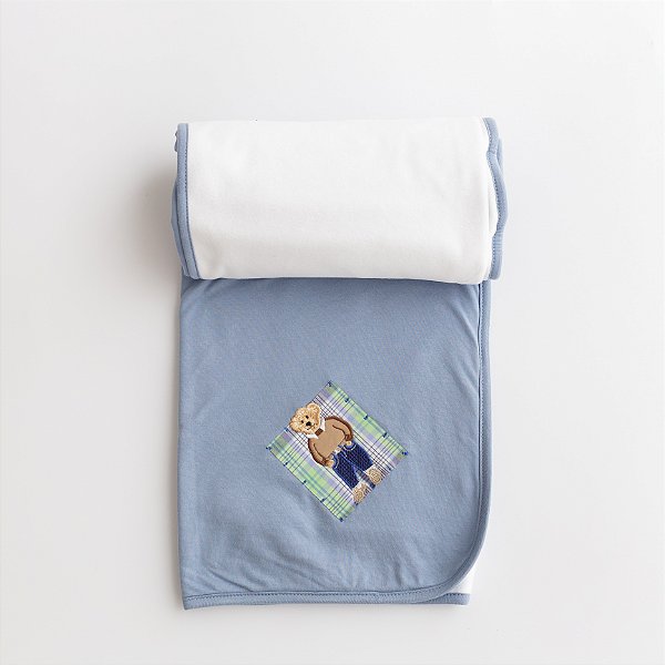 Manta Cobertor Microsoft com Malha - Urso