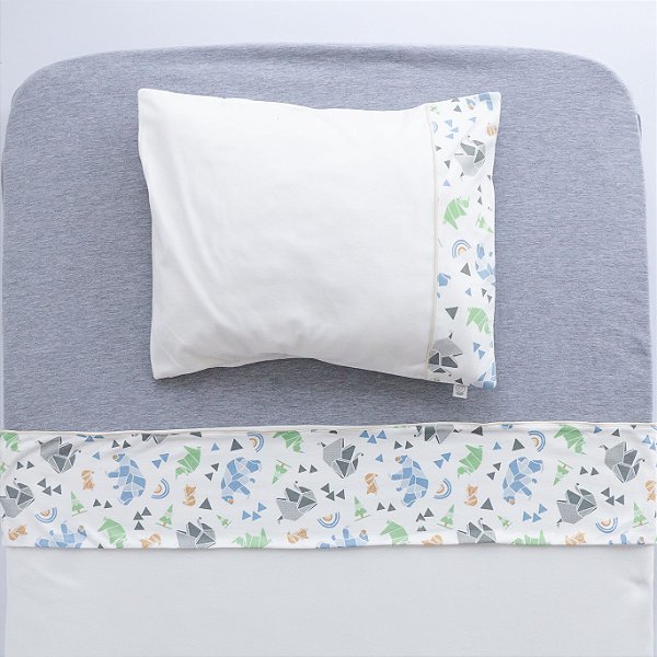 Lençol de Berço e Mini Cama Malha - Origami