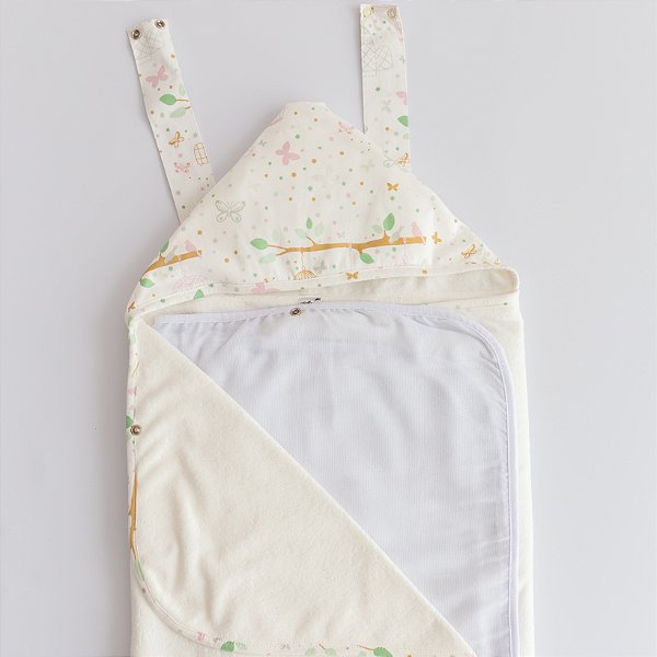 Toalha de Banho Baby 0 a 2 anos Estampado - Gaiolas