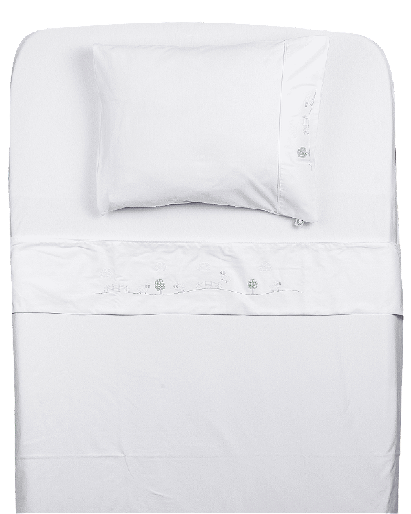 Lençol de Berço e Mini Cama Malha - Ovelhinhas