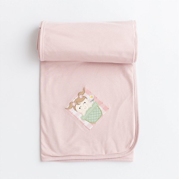 Manta Dupla de Suedine Colorido - Menina