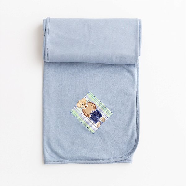 Manta Dupla de Suedine Colorido - Urso