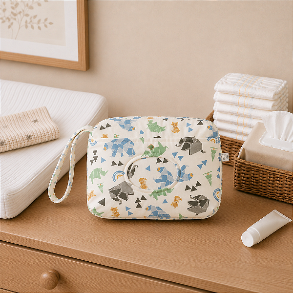 Necessaire Porta Lenço Umedecido - Origami