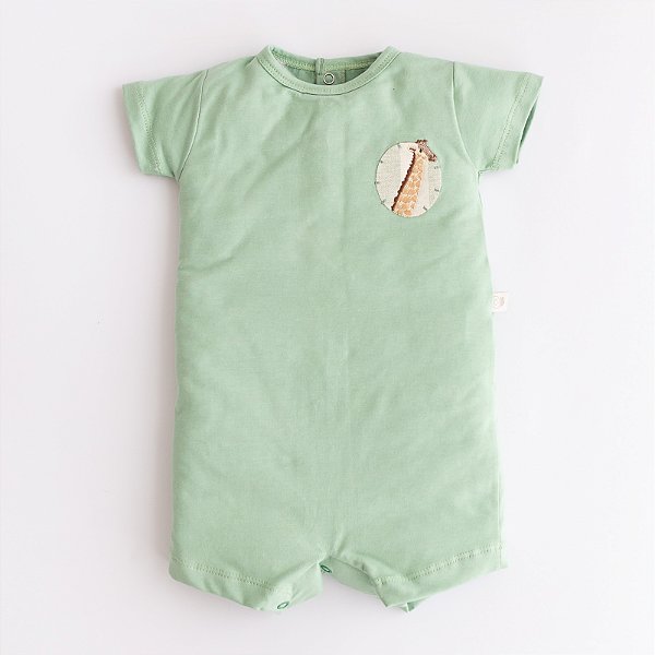 Macacão Curto - Girafa Verde