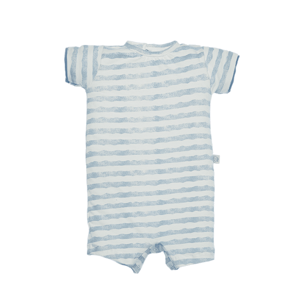 Macacão Curto - Listrado Azul