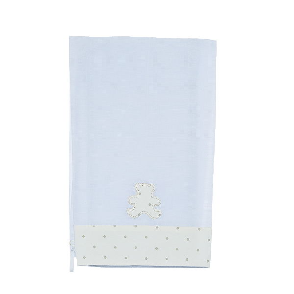 Fralda de Ombro - Poá Cinza