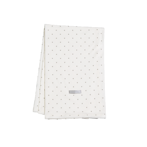 Cueiro de Suedine Estampado - Poá Cinza