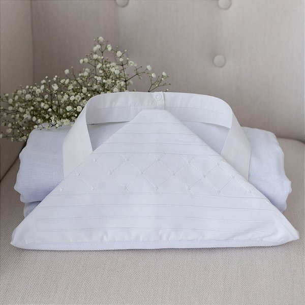 Toalha de Banho Baby 0 a 2 anos Premium - Losango Branco