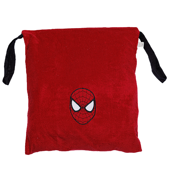 Saco para Roupa Suja e Úmida Atoalhado Homem Aranha