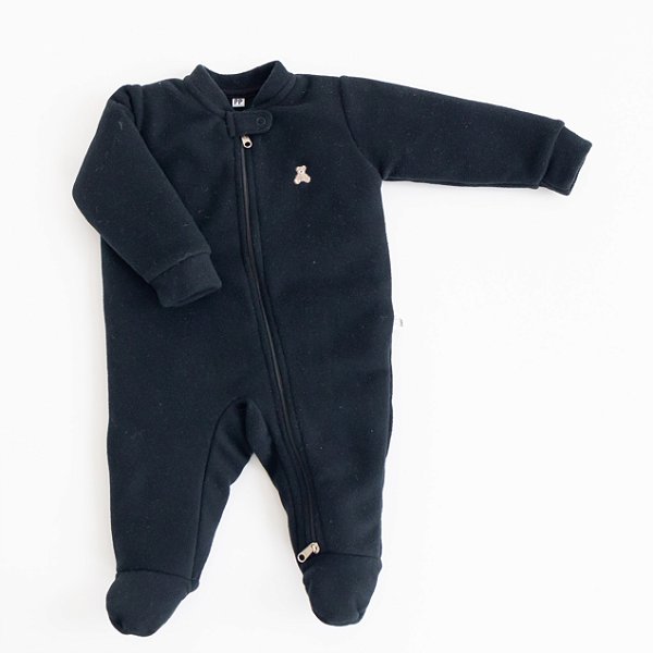 Macacão de Microsoft com Zíper - Preto