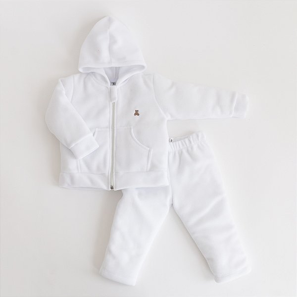 Agasalho de Microsoft com Zíper Baby - Branco