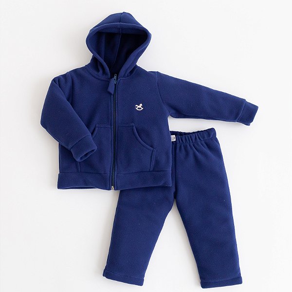 Agasalho de Microsoft com Zíper Baby - Marinho