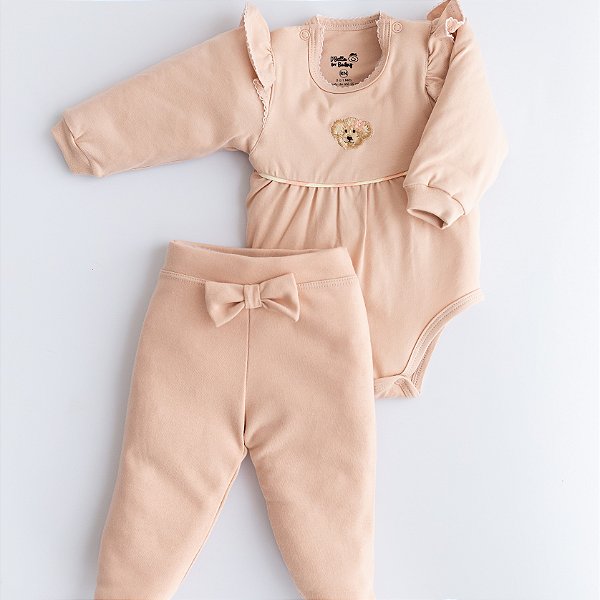 Conj. Body Manga Longa - Ursa Nude