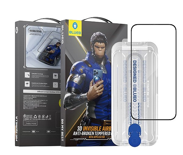Pelicula 3D Invisible Airbag Anti-Broken Tempered iPhone 14 Pro Max/15 Plus