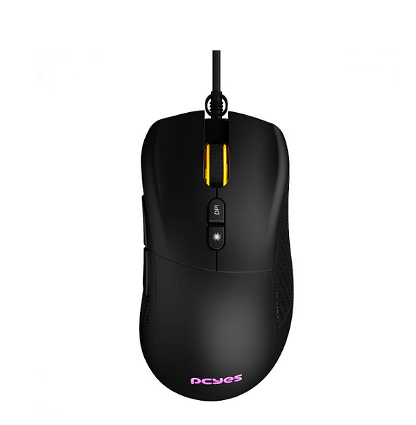 MOUSE GAMER PCYES GAIUS - 12400 DPI - RGB - 6 BOTOES - PMGGBV